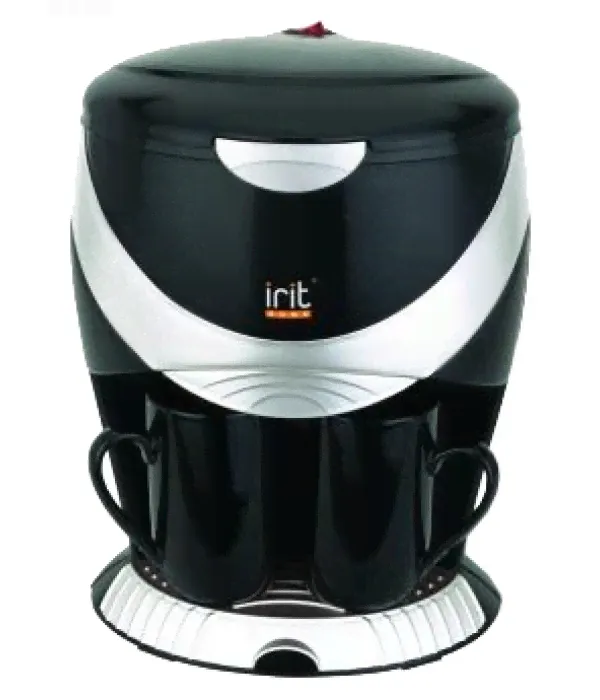 Кофеварка капельная IRIT IR-5050 черный 2чашки 450Вт