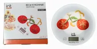 Весы кух. электр. "IRIT" IR-7237 5кг, платформа, круглые белые "Велосипед"